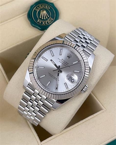 rolex datejust 41 silver|new Rolex Datejust 41 price.